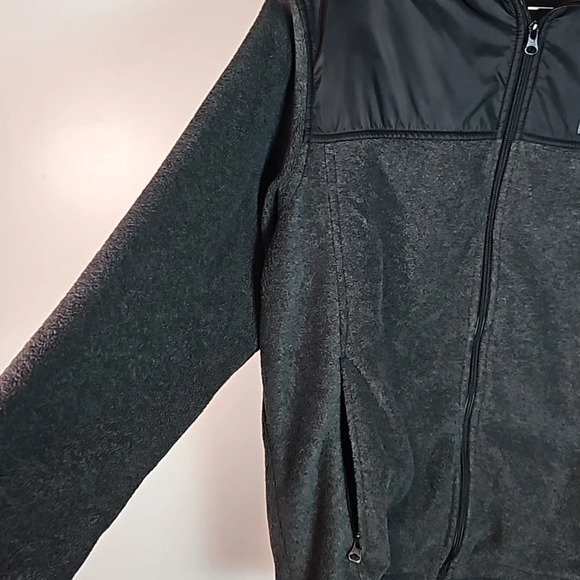 Men's Columbia Ultra Soft Fleece Zipper Jackets Gray/ black Size Medium - Picture 6 of 10